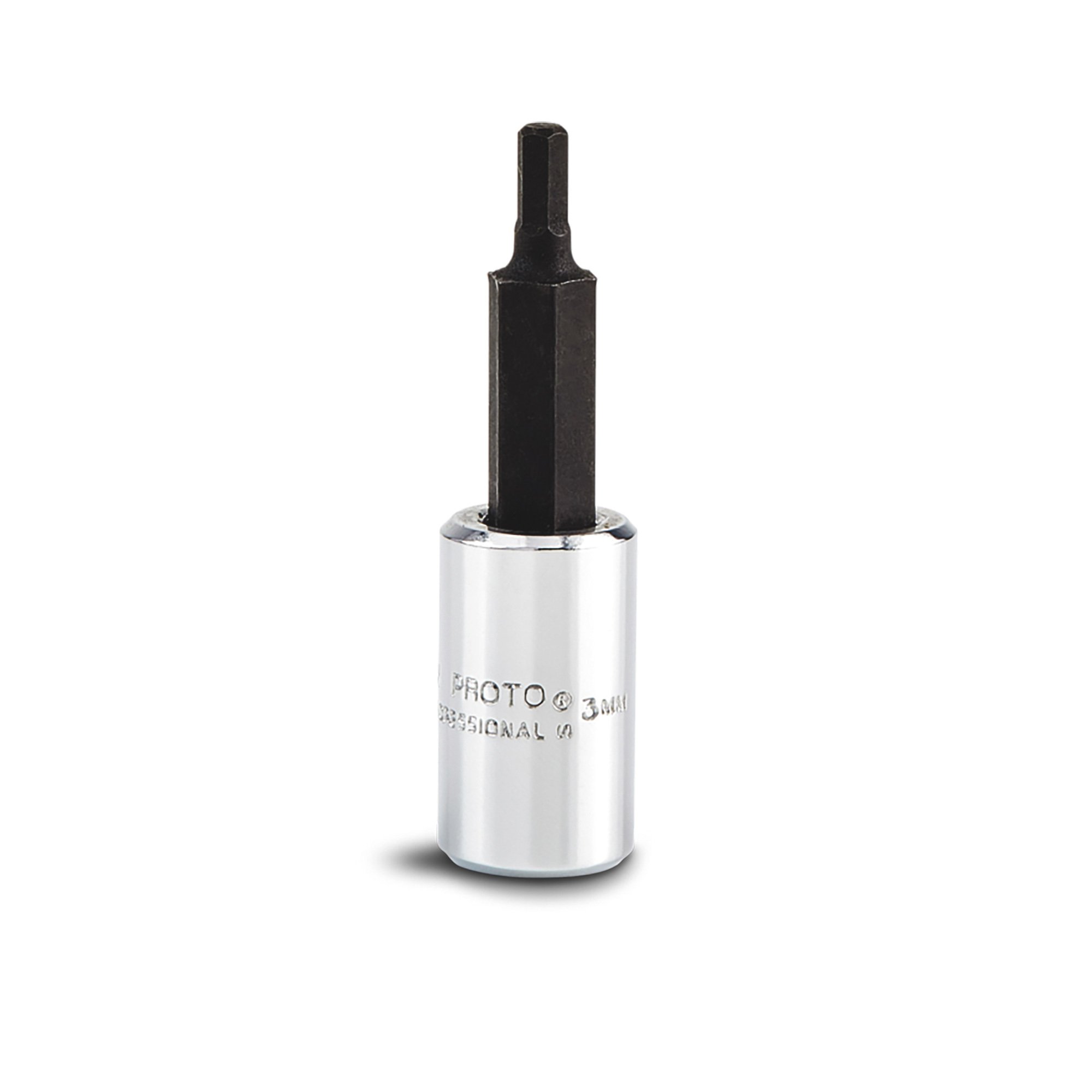 Proto 1/4in.-Drive 3mm Hex Bit Socket, Model# J4770-3M